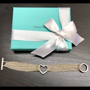 Tiffany & Co Multiple Strand Heart Toggle Bracelet
